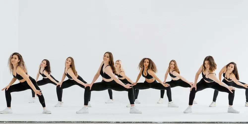 Women in aerobics class